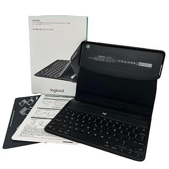 【中古】(非常に良い)Logicool ロジクール iK1082bk Smart ConnectorおよびApple Pencil ホルダー搭載 バックライト付キーボードケースfor iPad Pro(9.7 インチ) [並｜ハッピーストア藤岡