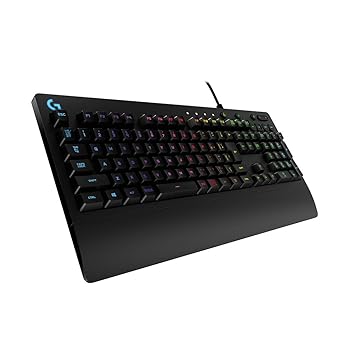 【中古】(非常に良い)Logicool G ロジクール G ゲーミングキーボード 有線 G213 パームレスト 日本語配列 メンブレン キーボード 静音 LIGHTSYNC RGB 国内正規品｜ハッピーストア藤岡