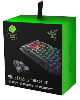 【中古】(非常に良い)Razer PBT Keycap Green - US ゲーミングキーキャップ メカニカルキーボード交換用 グリーン 二色成型 PBT フルキー対応|ハッピーストア藤岡