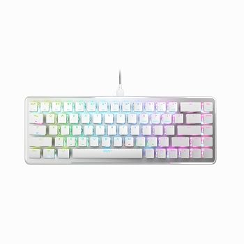 【中古】ROCCAT ゲーミングキーボード Vulcan II Mini US ANSI 英語配列 有線 ホワイト/白 オプティカル リニア ミニ(65%) RGB Windows 7以降｜ハッピーストア藤岡