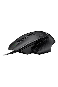 【中古】(非常に良い)Logicool G ゲーミングマウス G502 X 有線 ゲーミング マウス G502X-BK LIGHTFORCE ハイブリッドスイッチ HERO 25K センサー 13個プログラムボタ｜ハッピーストア藤岡