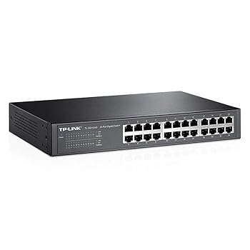 【中古】TP-Link Giga対応 10/100/1000Mbps スイッチングハブ 24ポート 金属筺体 TL-SG1024D｜ハッピーストア藤岡