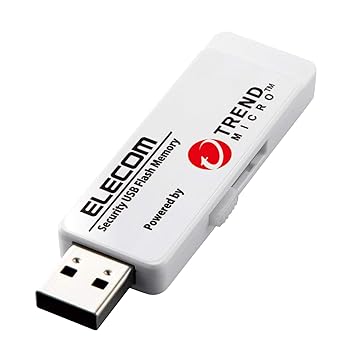 【中古】(非常に良い)エレコム USBメモリ 8GB USB3.0 トレンドマイクロ ウィルスチェック機能搭載 1年ライセンス MF-PUVT308GA1|ハッピーストア藤岡