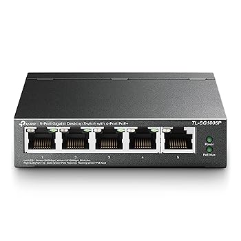 【中古】(非常に良い)TP-Link スイッチングハブ ギガ 5ポート PoEハブ (4x PoE対応 全体最大60W) アンマネージ TL-SG1005P｜ハッピーストア藤岡