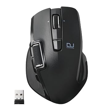 【中古】(非常に良い)エレコム マウス ワイヤレス (レシーバー付属) Lサイズ 6ボタン DUALシリーズ ハードウェアマクロ搭載 サイドホイール 高速スクロール Ultimate|ハッピーストア藤岡