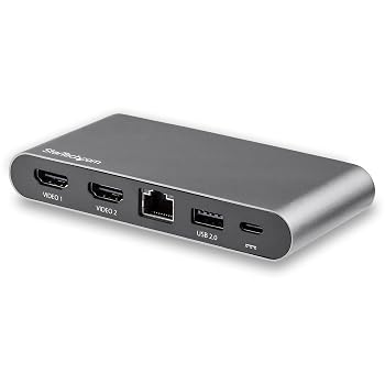【中古】(非常に良い)StarTech.com USB-C接続マルチアダプタ 4K HDMI デュアルモニター対応ミニドック Windowsのみ対応 2x USB-A 100W PD 3.0 GbE DK30C2HAGPD|ハッピーストア藤岡