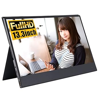 【中古】WINTEN モバイルモニター 13.3インチ WT-133BT-BK タッチパネル ゲーミングモニター ディスプレイ 外付けモニター 1080P FullHD 軽量 薄型 グレ｜ハッピーストア藤岡