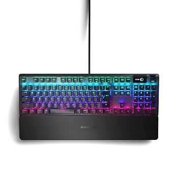 【中古】SteelSeries ゲーミングキーボード 有線 ハイブリッドメカニカルスイッチ 日本語配列 有機ELディスプレイ搭載 Apex 5 64537｜ハッピーストア藤岡 14,658円