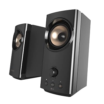 【中古】(非常に良い)クリエイティブ・メディア Creative T60 最大60W出力 Bluetooth アナログ入力 USBオーディオ対応 Windows10用双方向ノイズカットソフト付 ヘッド｜ハッピーストア藤岡