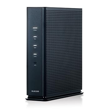 【中古】(非常に良い)エレコム 無線LAN WiFi ルーター Wi-Fi6E AX5400 2402+2402＋574Mbps IPv6(IPoE)対応 ブラック / 戸建3階 マンション4LDK WRC-XE5400GS-G｜ハッピーストア藤岡