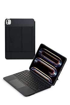 【中古】エレコム ケース一体型キーボード Touch Book iPadPro M4 専用 11インチ 2024年モデル トラックパッド搭載 日本語配列 着脱可能 3段階角度調整｜ハッピーストア藤岡
