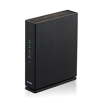【中古】エレコム WiFi ルーター 無線LAN 2402+574Mbps 11ax 有線Giga IPv6 EasyMesh(TM) エコパッケージ WRC-W602-B｜ハッピーストア藤岡