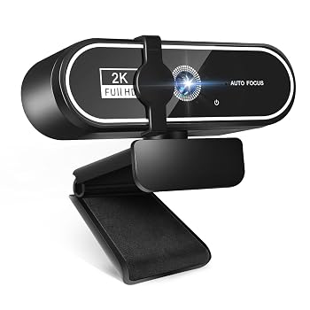 【中古】Webカメラ ウェブカメラ HD 2K 400万画素 広角レンズ マイク付き 自動光補正 ストリーミング USB接続 PCカメラ 1/4インチ三脚穴 Zoom/Skype/YouT｜ハッピーストア藤岡