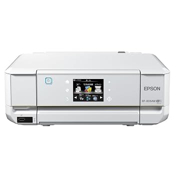 【中古】旧モデル エプソン インクジェット複合機 Colorio EP-806AW 無線 有線 スマートフォンプリント Wi-Fi Direct ホワイト|ハッピーストア藤岡