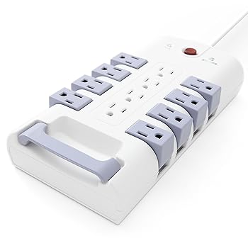 【中古】可動式電源タップ 回転式8口+固定式4口 S9PC01RB｜ハッピーストア藤岡