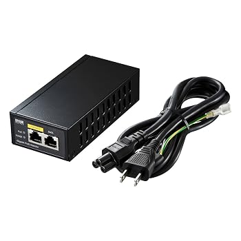 【中古】サンワサプライ PoEインジェクター IEEE802.3af/at ギガビット対応 AUTO-MDIX機能搭載 LAN-GIHINJ2｜ハッピーストア藤岡 9,391円