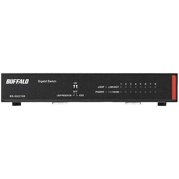 【中古】(非常に良い)バッファロー BS-GU2108 法人向け Giga対応 Layer2 アンマネージスイッチ 8ポート|ハッピーストア藤岡