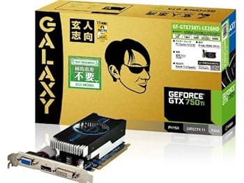 【中古】玄人志向 グラフィックボード NVIDIA GeForce GTX750Ti PCI-Ex16 LowProfile 2GB 補助電源なし GF-GTX750TI-LE2GHD｜ハッピーストア藤岡