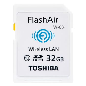 【中古】東芝(TOSHIBA) 無線LAN搭載SDHCカード32GB Class10 FlashAir W-03 SD-R032GR7AL03A｜ハッピーストア藤岡