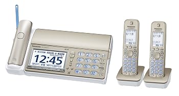 【中古】(非常に良い)パナソニック おたっくす デジタルコードレスFAX 子機2台付き 1.9GHz DECT準拠方式 シャンパンゴールド KX-PD603DW-N｜ハッピーストア藤岡