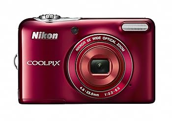 【中古】(非常に良い)Nikon デジタルカメラ COOLPIX L30 5倍ズーム 2005万画素 乾電池タイプ レッド L30RD|ハッピーストア藤岡
