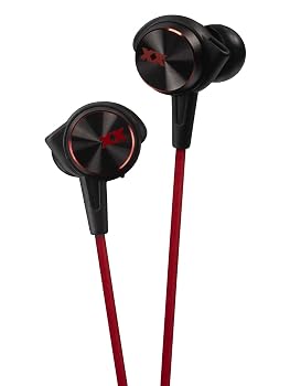 【中古】JVCケンウッド JVC カナル型イヤホン XXシリーズ 重低音 ブラック&レッド HA-FX77X-BR｜ハッピーストア藤岡