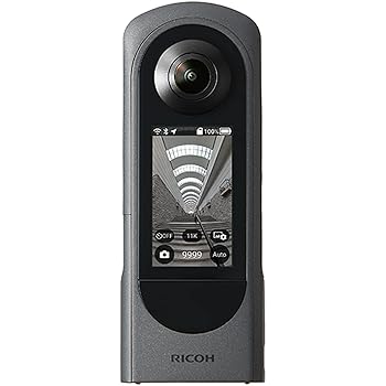 【中古】RICOH THETA X メタリックグレー 360度カメラ 【THETAシリーズのアドバンスドモデル】2.25型 大型液晶タッチパネル 最大約60MP(11K)静止画撮影｜ハッピーストア藤岡