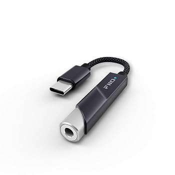 【中古】FiiO KA11 USB C - 3.5mm オーディオアダプター 32ビット/384KHz USB Type C ドングル HiFi DAC アンプ Android/iOS/Windows/Mac用 (ブラック, T｜ハッピーストア藤岡