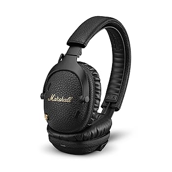 【中古】(非常に良い)Marshall ワイヤレスノイズキャンセリングヘッドホン Monitor III A.N.C ブラック 連続再生70時間/通話対応 【国内正規品】オーバーイヤーヘッド|ハッピーストア藤岡