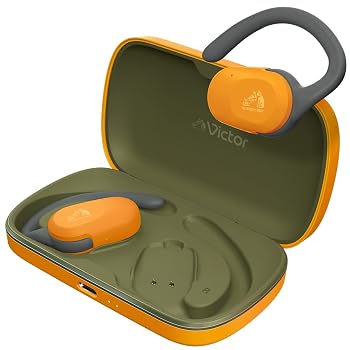 【中古】JVCケンウッド Victor HA-NP39T-D ワイヤレスイヤホン Bluetooth 5.4 オープンイヤー 耳をふさがない イヤーフック スポーツ マイク付 本体質量7｜ハッピーストア藤岡