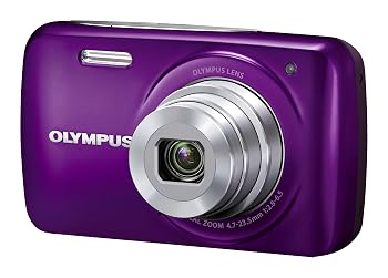 【中古】OLYMPUS デジタルカメラ VH-210 パープル 1400万画素 光学5倍ズーム DIS ハイビジョンムービー 3.0型LCD 広角26mm 3Dフォト機能 VH-210 PUR|ハッピーストア藤岡