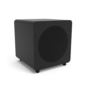 【中古】Kanto SUB8VMB シールドパワードサブウーファー | 300W ピークパワー | 8インチ ウーファー | マットブラック|ハッピーストア藤岡