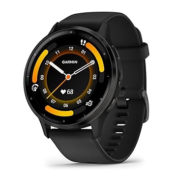 【中古】GARMIN(ガーミン) Venu 3 Black/Slate AMOLEDディスプレイ搭載 美麗液晶スマートウォッチ 高性能GPS内蔵 【日本正規品】心電図(ECG)アプリ対応モ|ハッピーストア藤岡