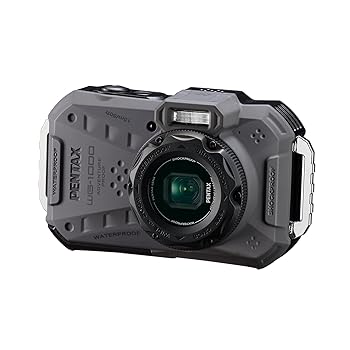 【中古】(非常に良い)ペンタックス PENTAX WG-1000 グレー 本格防水デジタルカメラ 15m防水 (連続1時間) 2m耐衝撃 防塵仕様 2153｜ハッピーストア藤岡