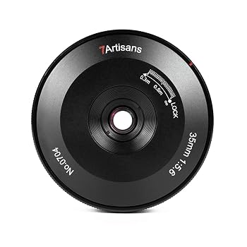 【中古】7artisans 七工匠 単焦点レンズ 35mm F5.6 (ソニーEマウント) (ブラック) 3556EB パンケーキレンズ 単焦点レンズ フルサイズレンズ 超薄型カメラ|ハッピーストア藤岡