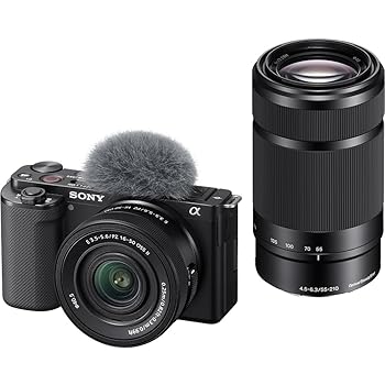【中古】SONY(ソニー) ミラーレス一眼カメラ ZV-E10 ダブルズームレンズキット(同梱レンズ:SELP16502+SEL55210) ブラック ZV-E10X BQ レンズ交換式 APS-C｜ハッピーストア藤岡 128,598円