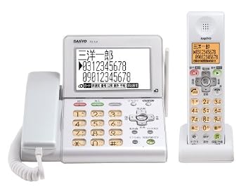 【中古】三洋電機 デジタルコードレス留守番電話機 子機1台タイプ (クリーミーホワイト) TEL-DJ8(W)｜ハッピーストア藤岡