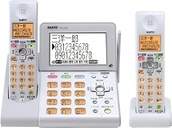 【中古】SANYO デジタルコードレス 留守番 電話機 (子機2台・クリーミーホワイト) TEL-DJW9(W)|ハッピーストア藤岡