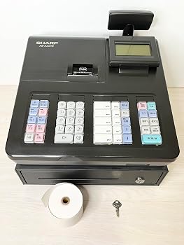 【中古】(非常に良い)SHARP 電子レジスタ 10部門 ブラック系|ハッピーストア藤岡