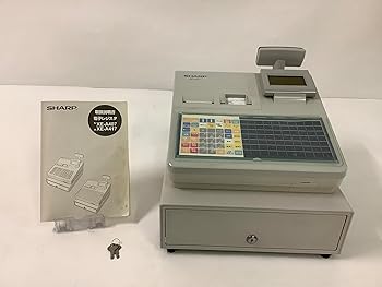 【中古】シャープ 電子レジスター フラットキーボードタイプ（ホワイト） XE-A417-W｜ハッピーストア藤岡