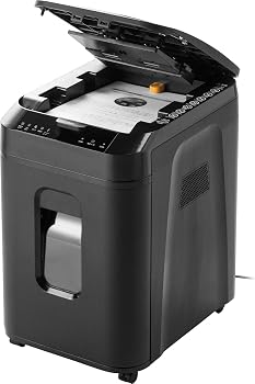 【中古】(非常に良い)サンワダイレクト シュレッダー 業務用 オートフィード 自動細断150枚 ミニクロスカット 【60分連続細断】 大容量32.2L カード/ホッチキス対応 4｜ハッピーストア藤岡