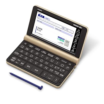 【中古】カシオ 電子辞書 生活・教養 エクスワード XD-SX6500GD 160コンテンツ シャンパンゴールド XD-SXN65GD セット｜ハッピーストア藤岡