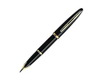 【中古】WATERMAN ウォーターマン 万年筆 カレン ブラックシーGT 18K 両用式 F 細字 S0700300｜ハッピーストア藤岡