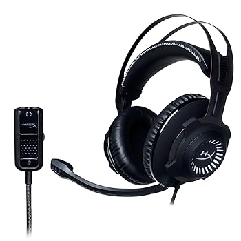 【中古】(非常に良い)HyperX Cloud Revolver ゲーミング ヘッドセット オーディオコントロールボックス付延長ケーブル ブラック/ホワイト HX-HSCR-GM|ハッピーストア藤岡