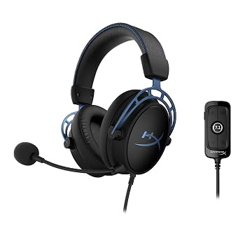 【中古】HyperX Cloud Alpha S ゲーミング ヘッドセット 7.1サラウンドサウンド 低音調節スライダー ブルー HX-HSCAS-BL/WW ( 4P5L3AA )｜ハッピーストア藤岡