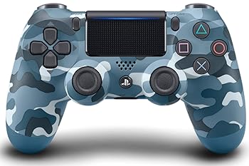 【中古】(非常に良い)ワイヤレスコントローラー (DUALSHOCK 4) ブルー・カモフラージュ｜ハッピーストア藤岡