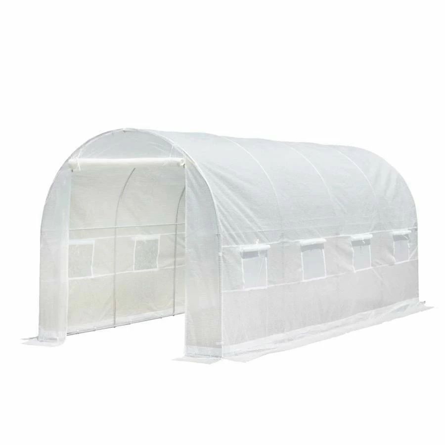 庭 バルコニー 菜園 抗UV 野菜畑 盆栽 PE温室 家庭菜園温室 テラス 大型 ガーデニング温室 耐久性 簡易温室 ビニール温室 ビニールハウス ウォークインガーデン|ハッピーストリーム