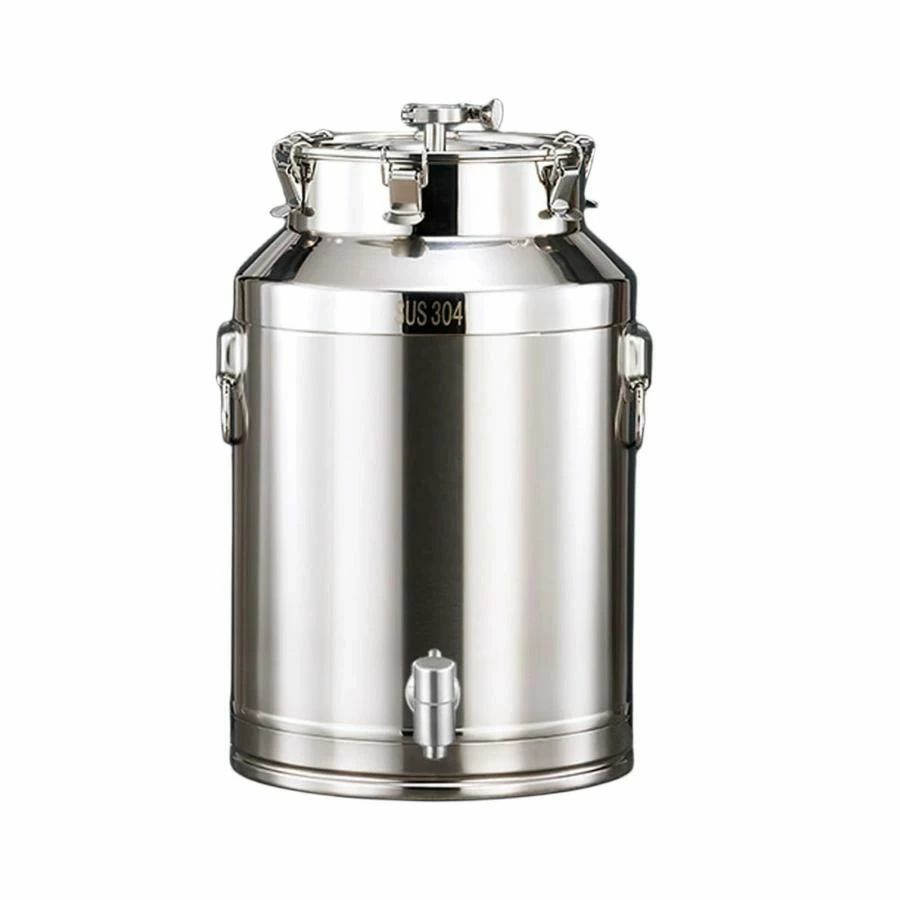 発酵 25*44CM/ 醸造キット 、自家製お茶、冷たいコーヒー、炭酸水 ステンレス鋼蛇口付き、ビール機器発酵樽、自家醸造樽 タンク、醸造樽|ハッピーストリーム
