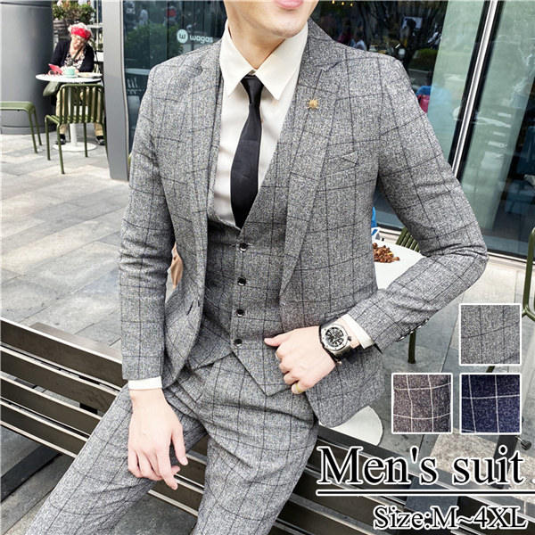 SALE／94%OFF】 新作 ビジネス パーティー 結婚式など幅広く活躍 スリムスーツ 紳士服 ビジネススーツシングル グレー ネイビー ブラック スリム  セットアップスーツ 細身 結婚式 おしゃれスーツ お洒落 韓国 dg326g4g4l9
