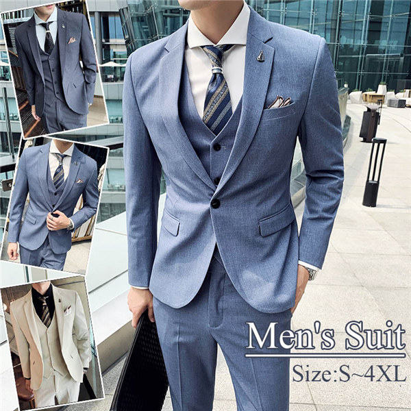 極美品✨THE SUIT COMPANY セットアップ　スーツ　高級　ブルー　S 美品】THE SUIT COMPANYセットアップスーツ 3ピース - メルカリ